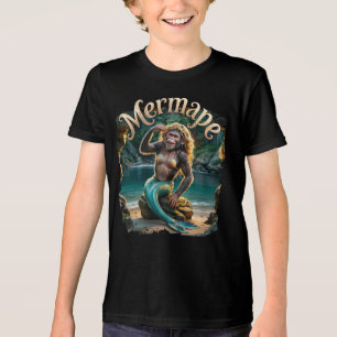 Mermape Fotografie Combo Kreatur Funny Tri-Blend Shirt