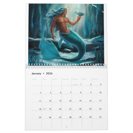 Mermen Kalender (Jan 2026)