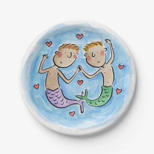 Mermen Pappteller (Vorderseite)
