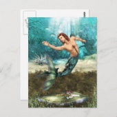 Mermen Postcard Postkarte (Vorne/Hinten)