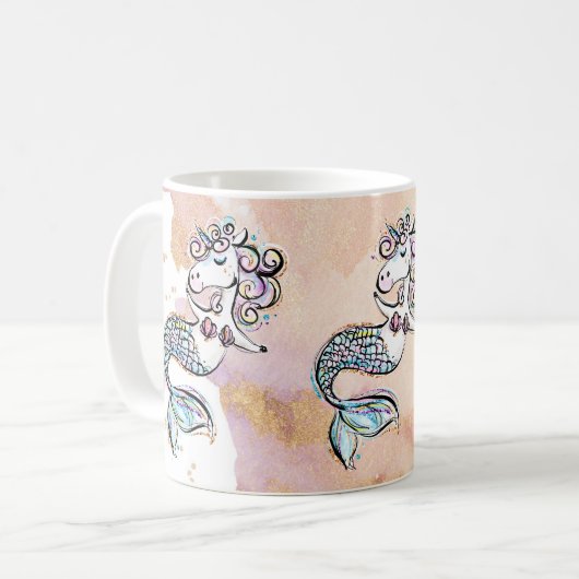 Mermicorn Kaffeetasse (Vorderseite Links)