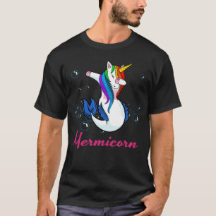 Mermicorn Unicorn für Frauen Mädchen Einzigartige T-Shirt