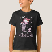 Mermicorn Unicorn Meerjungfrau Mythische Kreatur T-Shirt (Vorderseite)