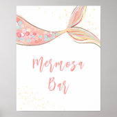 Mermosa Bar Birthday Sign Poster (Vorne)