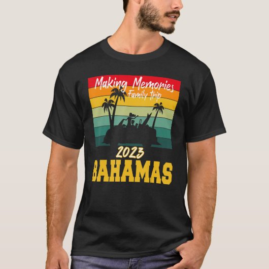 Mernories Family Trip Urlaub Bahamas Summ T-Shirt (Vorderseite)