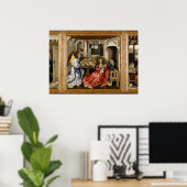 Merode-Altar von Robert Campin Poster (Heimbüro)