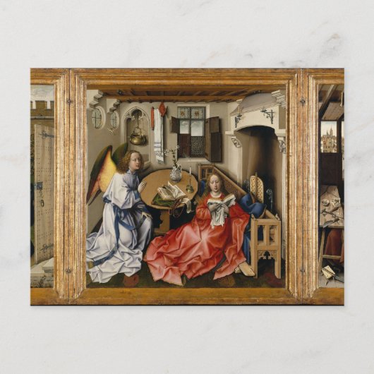 Merode Alterpiece von Robert Campin Postkarte (Vorderseite)