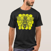 Merovingian BEE Masonic Style Design Honeycomb T-Shirt (Vorderseite)