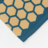 Merovingian Lilie und königliche Biene Fleecedecke (Ecke)