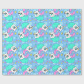 Merpug/Pugmaid-Wrapping Paper Geschenkpapier (Flach)
