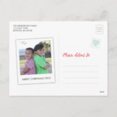 Merre und helle Briefmarke Postkarte (Rückseite)