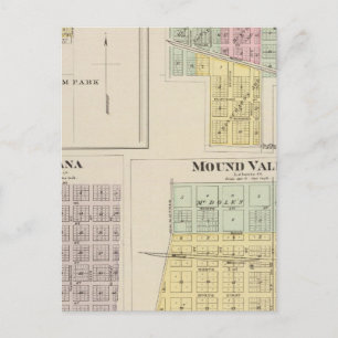 Merriam, Altamont, Montana, Mound Valley, Kansas Postkarte