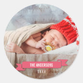 Merrier Christmas Holiday Foto Sticker (Vorderseite)