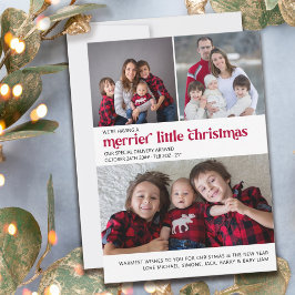 Merrier Little Christmas 3 Foto New Baby Feiertagskarte