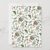 Merrier Little Christmas Simple Birth Ankündigung (Rückseite)