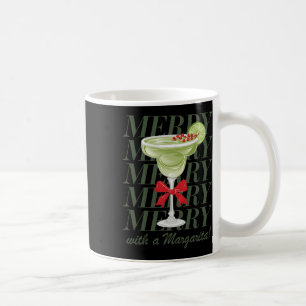 Merrier mit einem Margarita Weihnachtsgetränk Marg Kaffeetasse