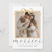 Merrier Together Foto Elegante Weihnachten (Vorderseite)
