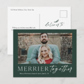 Merrier Together Script Foto Frohe Weihnachten (Vorne/Hinten)