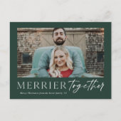 Merrier Together Script Foto Frohe Weihnachten (Vorderseite)