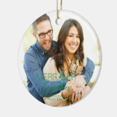 Merrier Together Script Pagoda 1 Foto Weihnachten Keramik Ornament (Links)