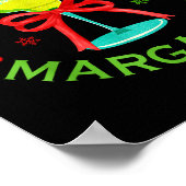 Merrier With A Margarita Christmas Drinking Margar Poster (Ecke)