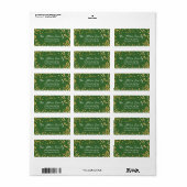 Merriest Christmas Address Label Adressaufkleber (Vorne)