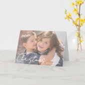 Merriest Christmas Family Joy Christmas Karte (Gelbe Blume)