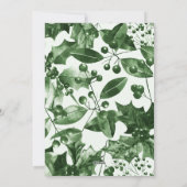 Merriest Christmas Rustic Green Botanic Feiertagskarte (Rückseite)