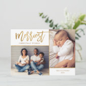 Merriest Imitate Gold Fossil 2 Foto Weihnachten (Stehend Vorderseite)