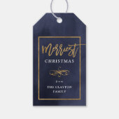 Merriest Imitate Gold Fossil Personalisierte Weihn Geschenkanhänger (Vorderseite)