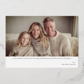 Merriest Modern Christmas Photo Folien Feiertagskarte (Rückseite)