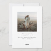 Merriest Verlobung Holiday Foto Card Feiertagskarte (Rückseite)