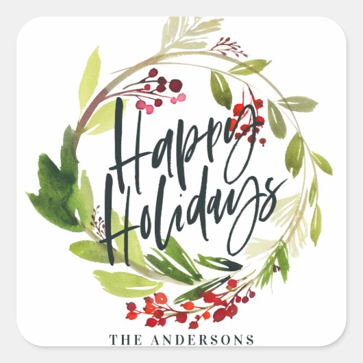 Merriest Weihnachtsgebäck Quadratischer Aufkleber (Vorderseite)