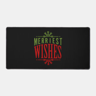 Merriest wünscht Weihnachtsnachricht Schreibtischunterlage