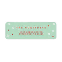 Merriise Christmas Holiday Address Label