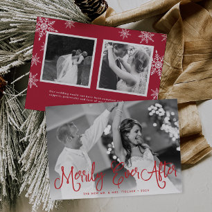 Merrily Ever After Holiday Card w/ Back Message Feiertagskarte