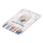 Merrily Ever After Pastel Holiday Foto magnet (Linke Seite)