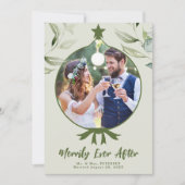 Merrily immer nach Hochzeit Foto Feiertagskarte (Vorderseite)