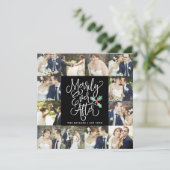 Merrily immer nach Hochzeitstag 12 Fotokarte Einladung (Stehend Vorderseite)