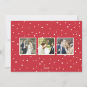 Merrily immer nach Hochzeitstag Foto Feiertagskarte (Rückseite)