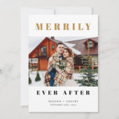 Merrily je nach Hochzeit Foto Ankündigung (Vorderseite)