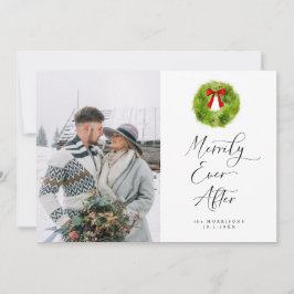Merrily je nach Hochzeitsankündigung Feiertagskarte