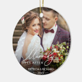 Merrily jemals nach neuem Weihnachten Keramik Ornament (Links)