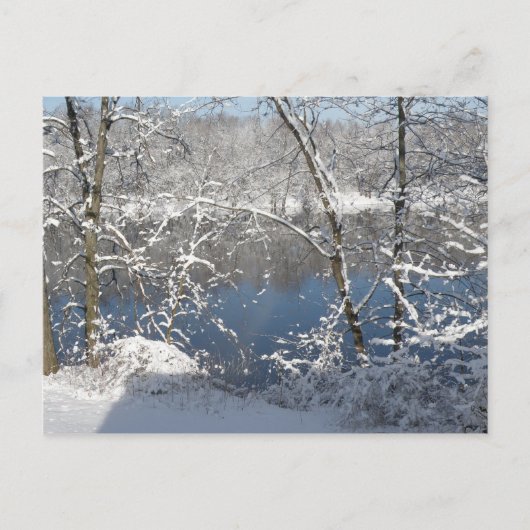 Merrimack im Winter Postkarte (Vorderseite)