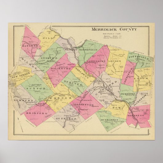 Merrimack Landkreis Poster (Vorne)