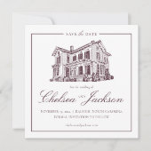 Merrimon-Wynne House Sketch Save the Date (Vorderseite)