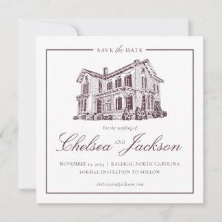 Merrimon-Wynne House Sketch Save the Date