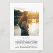 Merrin Black and White Elegante Wedding Menükarte (Rückseite)