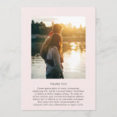 Merrin Blush Elegant Wedding Menükarte (Rückseite)