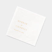 Merrin Elegant Wedding Servietten Mit Folie (Links)